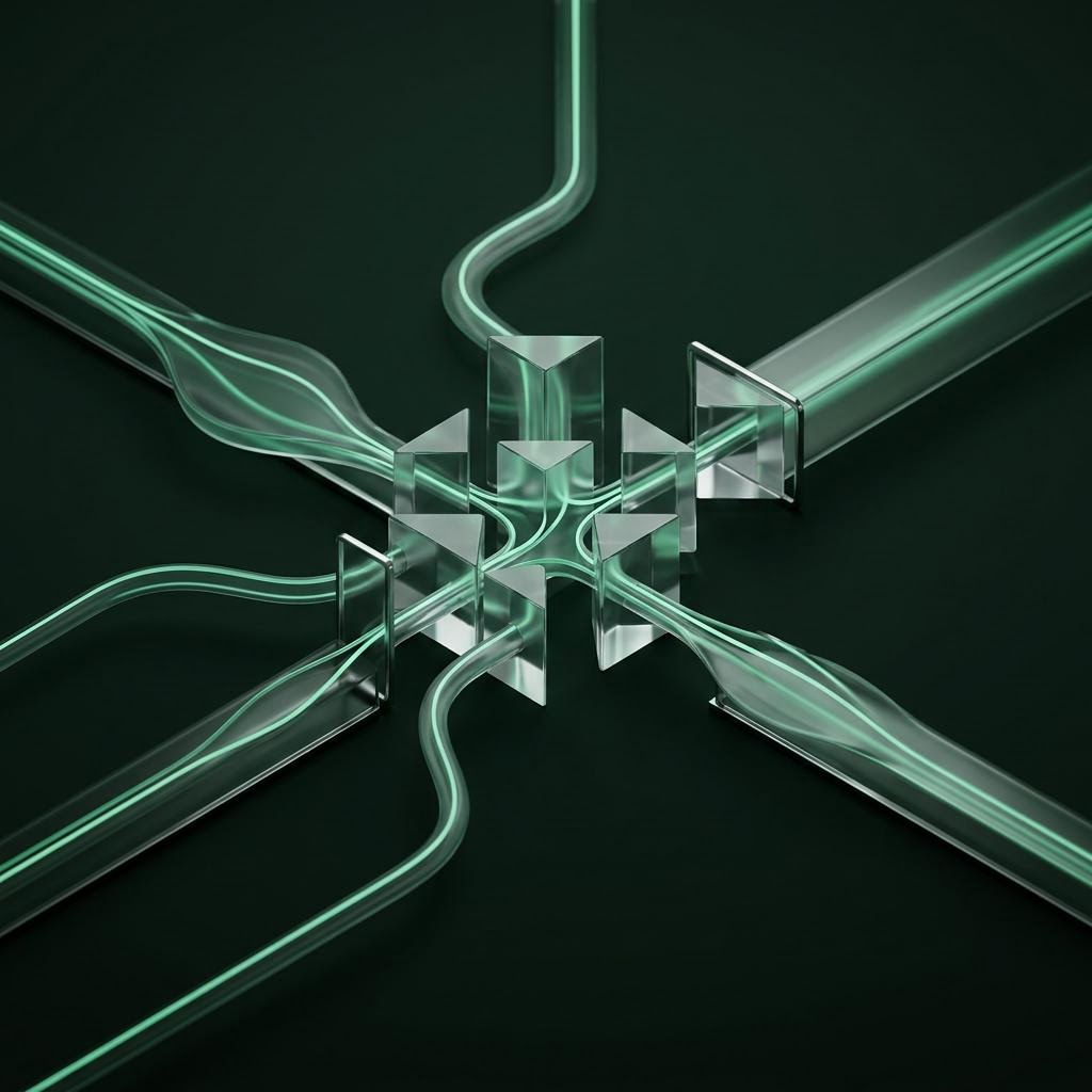Branching customer journey paths converging on a single conversion point